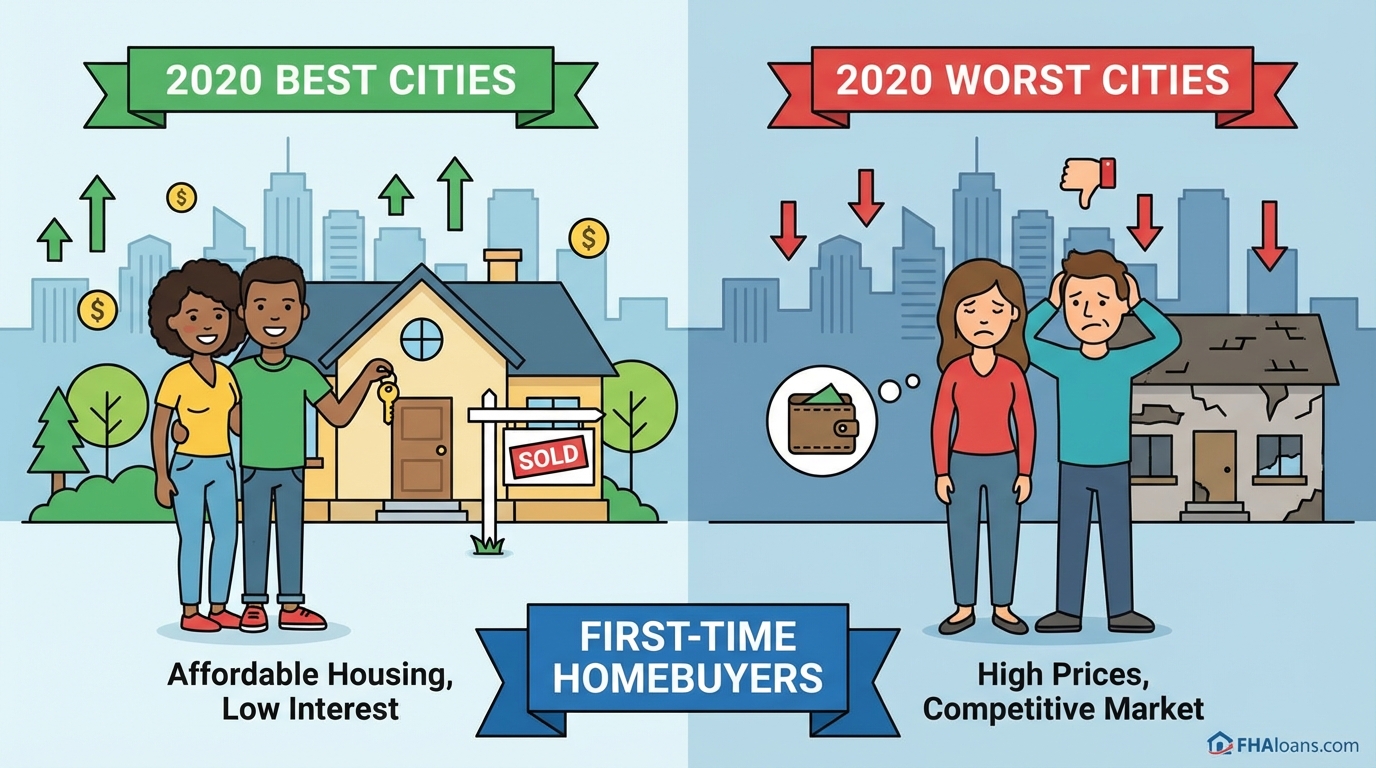 Best and Worst Cities for First Time Homebuyers 